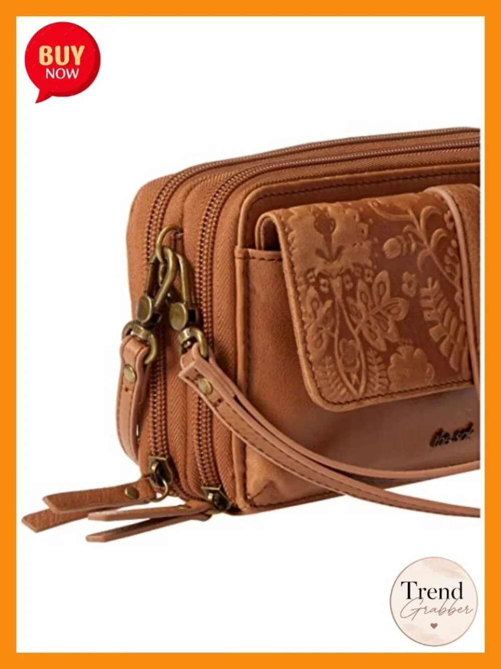 Extra Large Smartphone Crossbody Bag with 10 Card Slots